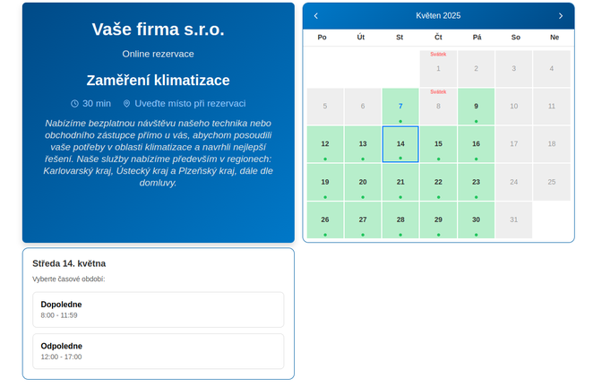 Týmbox Rezervace