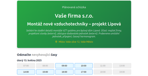 Týmbox Schůzky